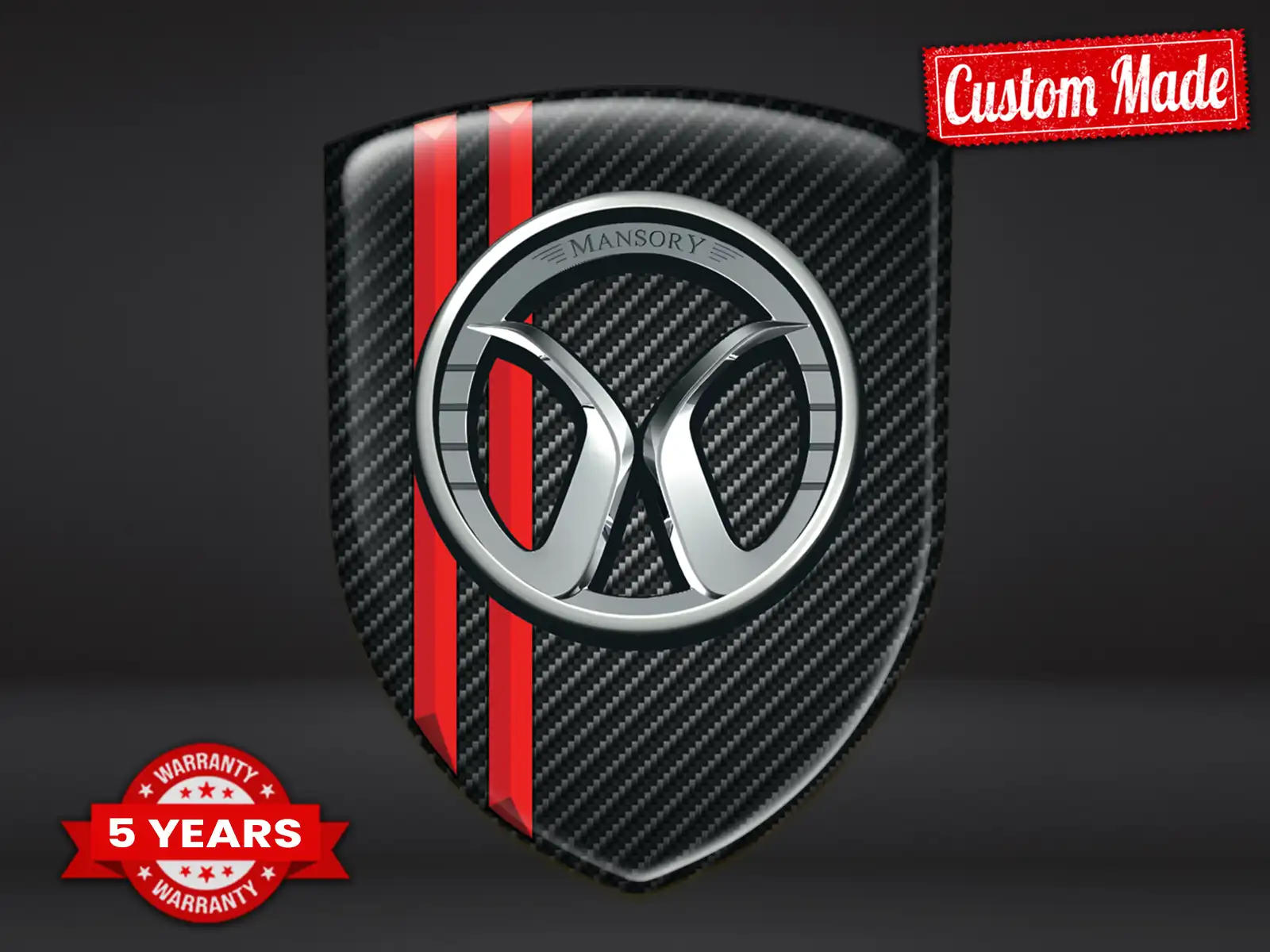 Mansory Pegatinas Logo Impresas Resistentes Limitadas Alta Calidad